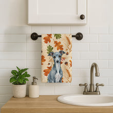 Load image into Gallery viewer, Blue Italian Greyhound Heirloom Fall Kitchen Towel