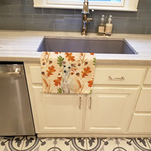 Load image into Gallery viewer, Cream Italian Greyhound Heirloom Fall Kitchen Towel