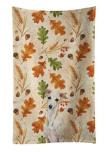 Load image into Gallery viewer, Cream Italian Greyhound Heirloom Fall Kitchen Towel