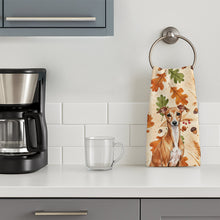 Load image into Gallery viewer, Red Italian Greyhound Heirloom Fall Kitchen Towel