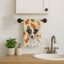 Load image into Gallery viewer, White and Black Jack Russell Terrier Heirloom Fall Kitchen Towel