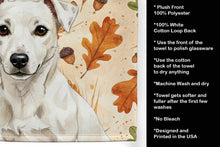 Load image into Gallery viewer, White Jack Russell Terrier Heirloom Fall Kitchen Towel