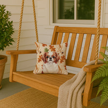 Load image into Gallery viewer, Red and White Japanese Chin Heirloom Fall Throw Pillow