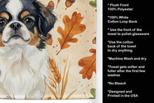 Load image into Gallery viewer, Tricolor Japanese Chin Heirloom Fall Kitchen Towel