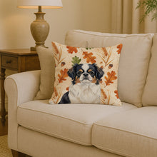 Load image into Gallery viewer, Tricolor Japanese Chin Heirloom Fall Throw Pillow