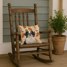 Load image into Gallery viewer, Tricolor Japanese Chin Heirloom Fall Throw Pillow