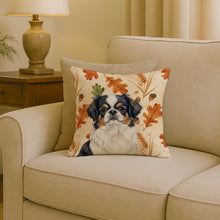 Load image into Gallery viewer, Tricolor Japanese Chin Heirloom Fall Throw Pillow