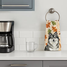 Load image into Gallery viewer, Keeshond Heirloom Fall Kitchen Towel