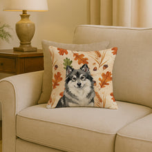 Load image into Gallery viewer, Keeshond Heirloom Fall Throw Pillow