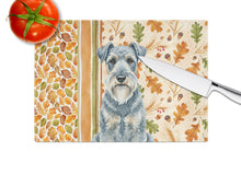 Load image into Gallery viewer, Kerry Blue Terrier Heirloom Fall Glass Cutting Board