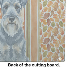 Load image into Gallery viewer, Kerry Blue Terrier Heirloom Fall Glass Cutting Board