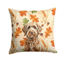 Load image into Gallery viewer, Chocolate Labradoodle Heirloom Fall Throw Pillow