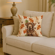 Load image into Gallery viewer, Chocolate Labrador Retriever Heirloom Fall Throw Pillow