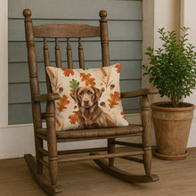 Load image into Gallery viewer, Chocolate Labrador Retriever Heirloom Fall Throw Pillow