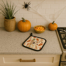 Load image into Gallery viewer, Yellow Labrador Retriever Heirloom Fall Pair of Pot Holders