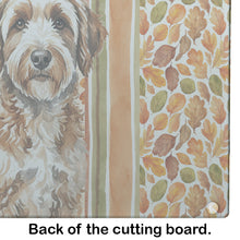 Load image into Gallery viewer, Lagotto Romagnolo Heirloom Fall Glass Cutting Board