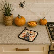 Load image into Gallery viewer, Black and Tan Lakeland Terrier Heirloom Fall Pair of Pot Holders