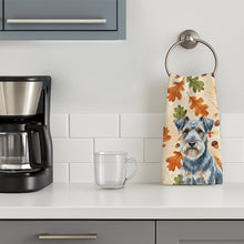 Load image into Gallery viewer, Blue Lakeland Terrier Heirloom Fall Kitchen Towel