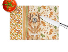 Load image into Gallery viewer, Red Leonberger Heirloom Fall Glass Cutting Board