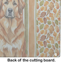 Load image into Gallery viewer, Red Leonberger Heirloom Fall Glass Cutting Board
