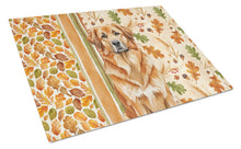 Load image into Gallery viewer, Red Leonberger Heirloom Fall Glass Cutting Board