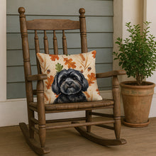 Load image into Gallery viewer, Black Lhasa Apso Heirloom Fall Throw Pillow