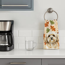 Load image into Gallery viewer, Cream Lhasa Apso Heirloom Fall Kitchen Towel