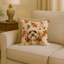 Load image into Gallery viewer, Gold Lhasa Apso Heirloom Fall Throw Pillow