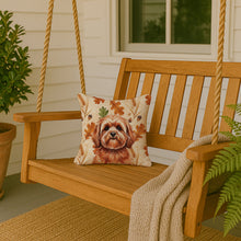 Load image into Gallery viewer, Red Lhasa Apso Heirloom Fall Throw Pillow