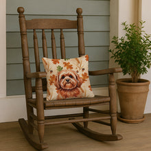 Load image into Gallery viewer, Red Lhasa Apso Heirloom Fall Throw Pillow