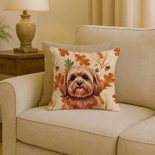 Load image into Gallery viewer, Red Lhasa Apso Heirloom Fall Throw Pillow