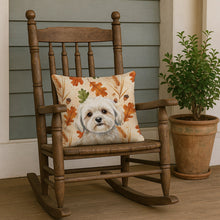 Load image into Gallery viewer, White Lhasa Apso Heirloom Fall Throw Pillow