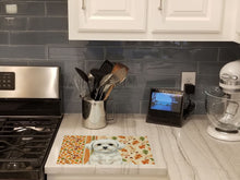 Load image into Gallery viewer, Maltese Heirloom Fall Glass Cutting Board