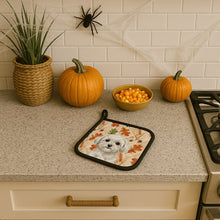 Load image into Gallery viewer, Maltese Heirloom Fall Pair of Pot Holders