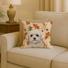 Load image into Gallery viewer, Maltese Heirloom Fall Throw Pillow