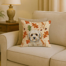 Load image into Gallery viewer, Maltipoo Heirloom Fall Throw Pillow