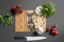 Load image into Gallery viewer, Manchester Terrier Heirloom Fall Glass Cutting Board
