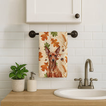 Load image into Gallery viewer, Red Miniature Pinscher Min Pin Heirloom Fall Kitchen Towel