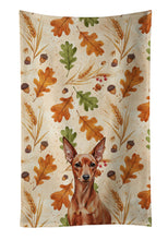 Load image into Gallery viewer, Red Miniature Pinscher Min Pin Heirloom Fall Kitchen Towel