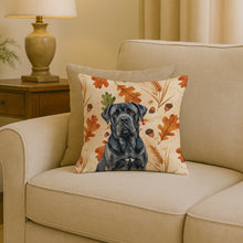 Load image into Gallery viewer, Black Neapolitan Mastiff Heirloom Fall Throw Pillow