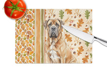 Load image into Gallery viewer, Neapolitan Mastiff Heirloom Fall Glass Cutting Board
