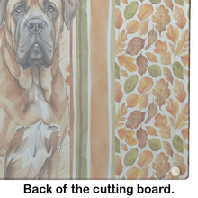 Load image into Gallery viewer, Neapolitan Mastiff Heirloom Fall Glass Cutting Board