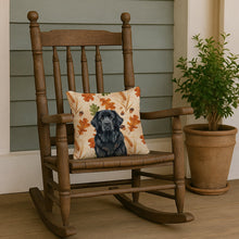 Load image into Gallery viewer, Black Newfoundland Heirloom Fall Throw Pillow