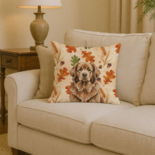 Load image into Gallery viewer, Brown Newfoundland Heirloom Fall Throw Pillow