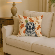 Load image into Gallery viewer, Gray Newfoundland Heirloom Fall Throw Pillow