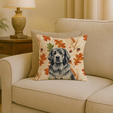 Load image into Gallery viewer, Gray Newfoundland Heirloom Fall Throw Pillow