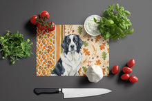 Load image into Gallery viewer, Landseer Newfoundland Heirloom Fall Glass Cutting Board