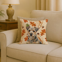 Load image into Gallery viewer, Grizzle and Tan Norfolk Terrier Heirloom Fall Throw Pillow