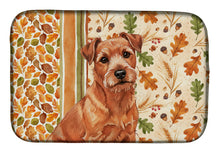 Load image into Gallery viewer, Red Norfolk Terrier Heirloom Fall Dish Drying Mat