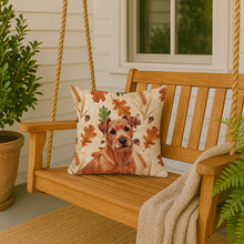 Load image into Gallery viewer, Red Norfolk Terrier Heirloom Fall Throw Pillow